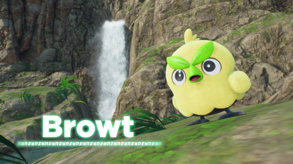 Browt shown in an official Pokémon Winds and Pokémon Waves first-look screenshot